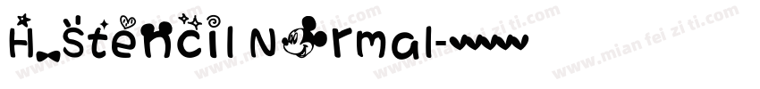 H_Stencil Normal字体转换